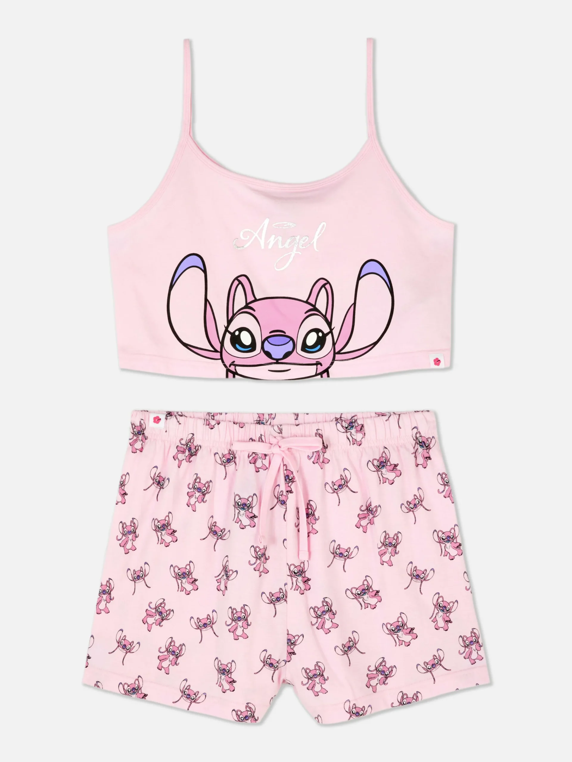 Disney’s Lilo And Stitch Angel Cropped Cami And Shorts Pajamas|Primark