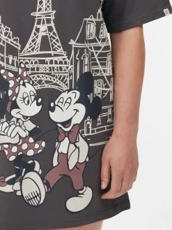 Disney’s Mickey And Minnie Mouse Paris Sleep Tee|Primark Hot