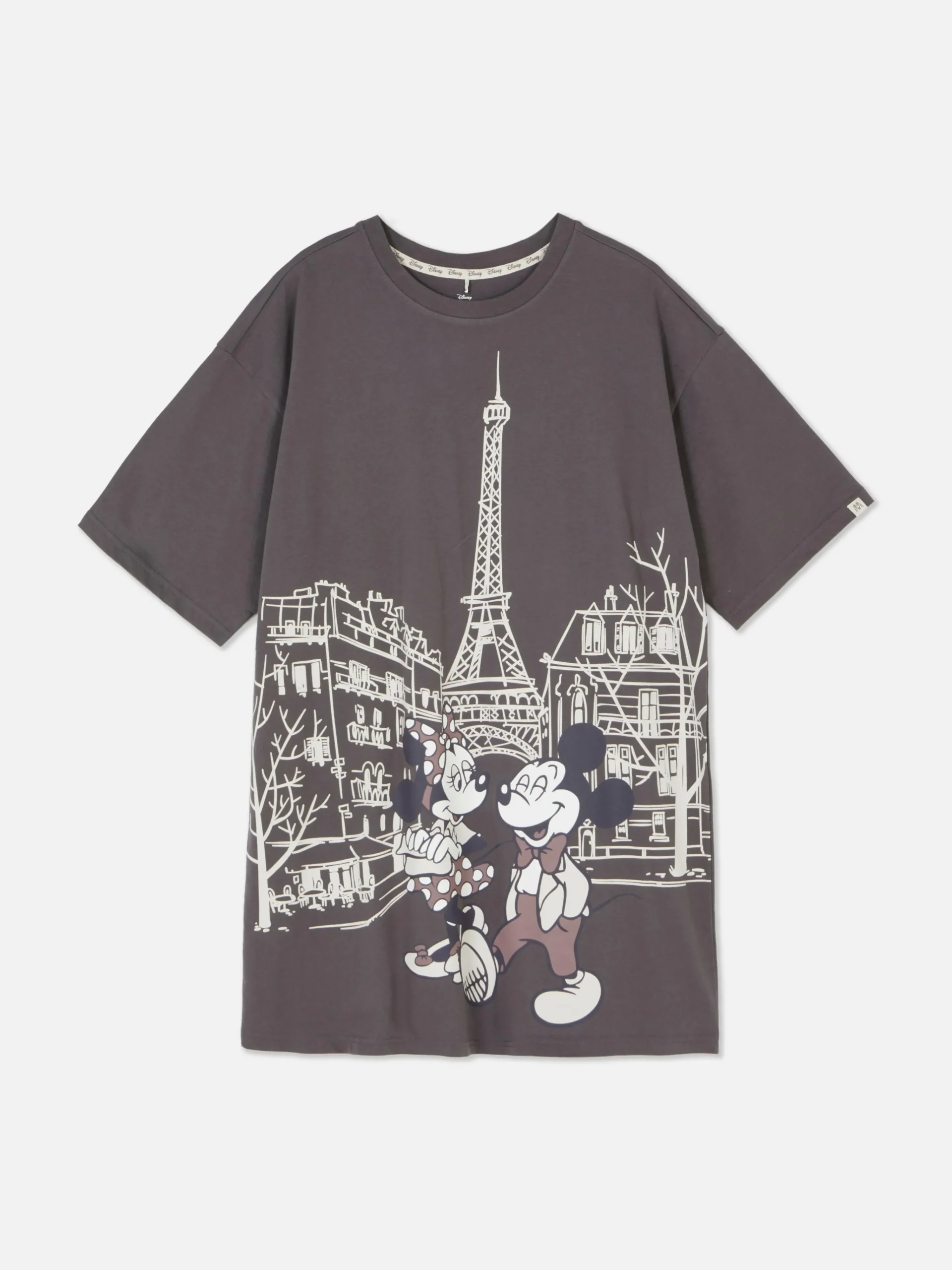 Disney’s Mickey And Minnie Mouse Paris Sleep Tee|Primark Hot