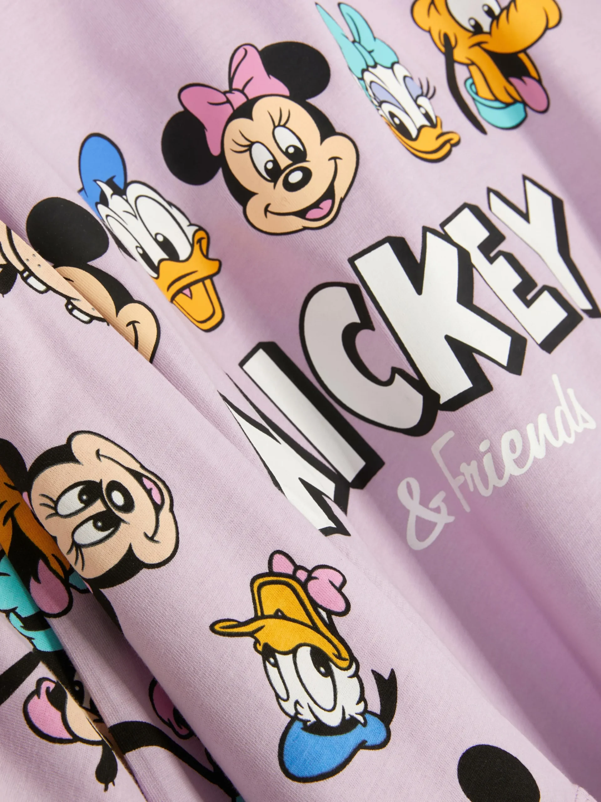 Disney’s Mickey Mouse And Friends T-shirt And Shorts Pajamas|Primark Clearance
