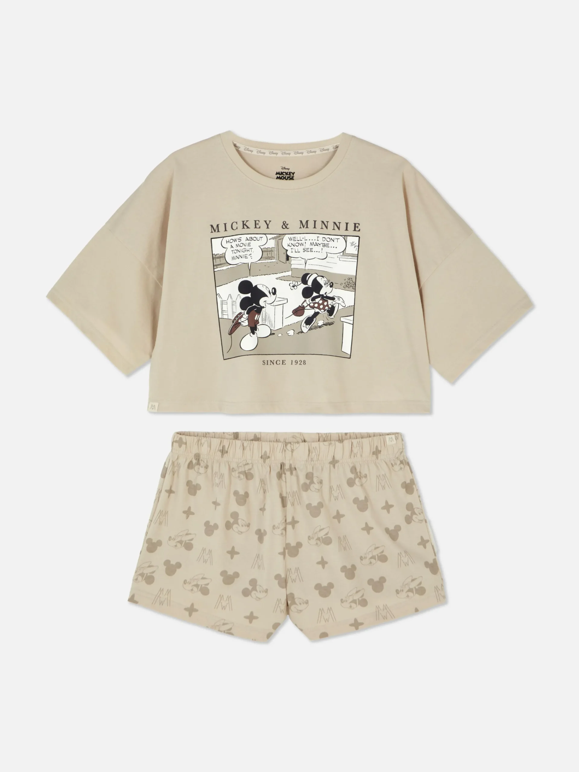Disney’s Mickey Mouse Comic Shorts Pajamas|Primark Online