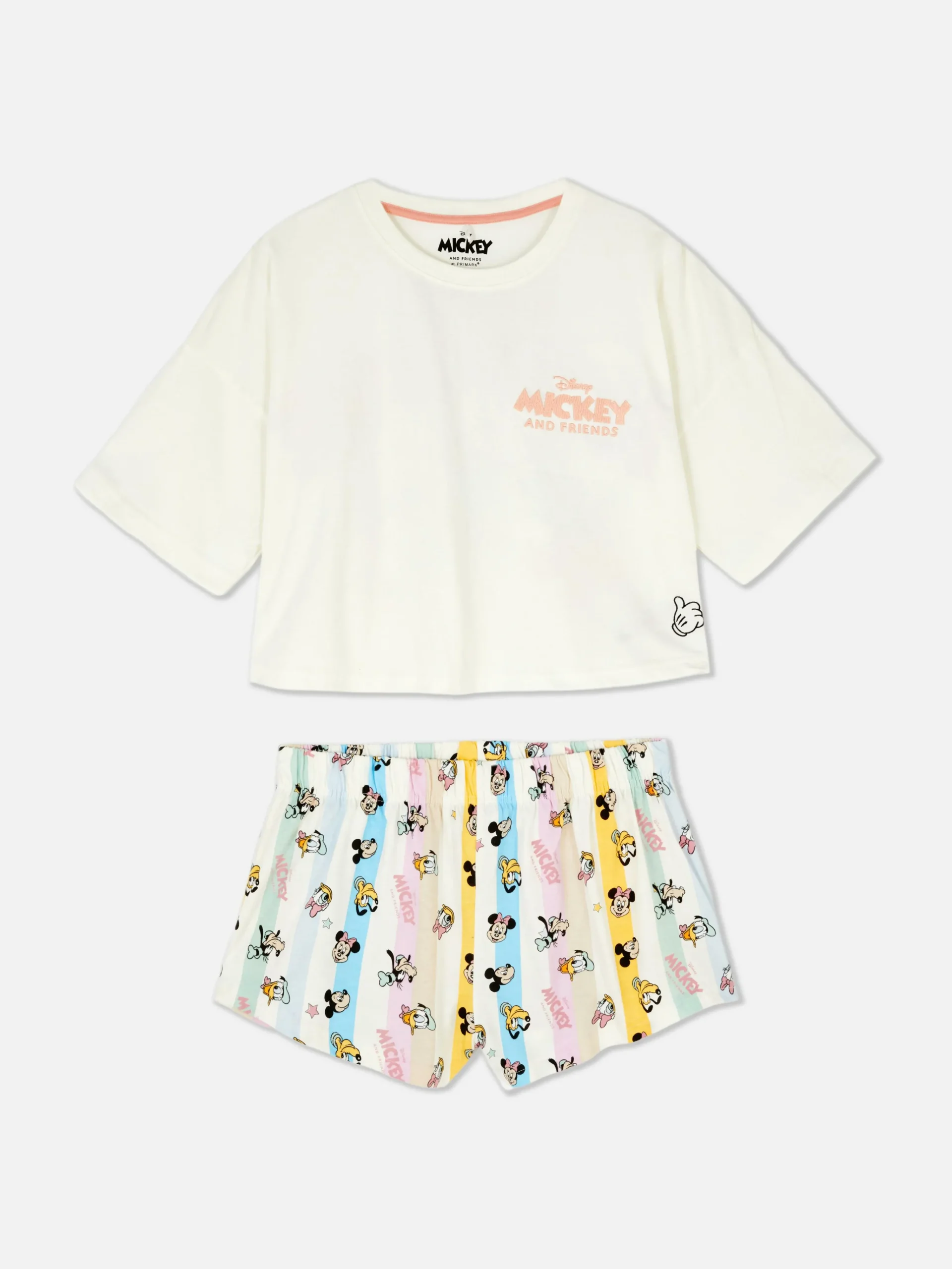 Disney’s Mickey Mouse Cropped Pajamas|Primark New