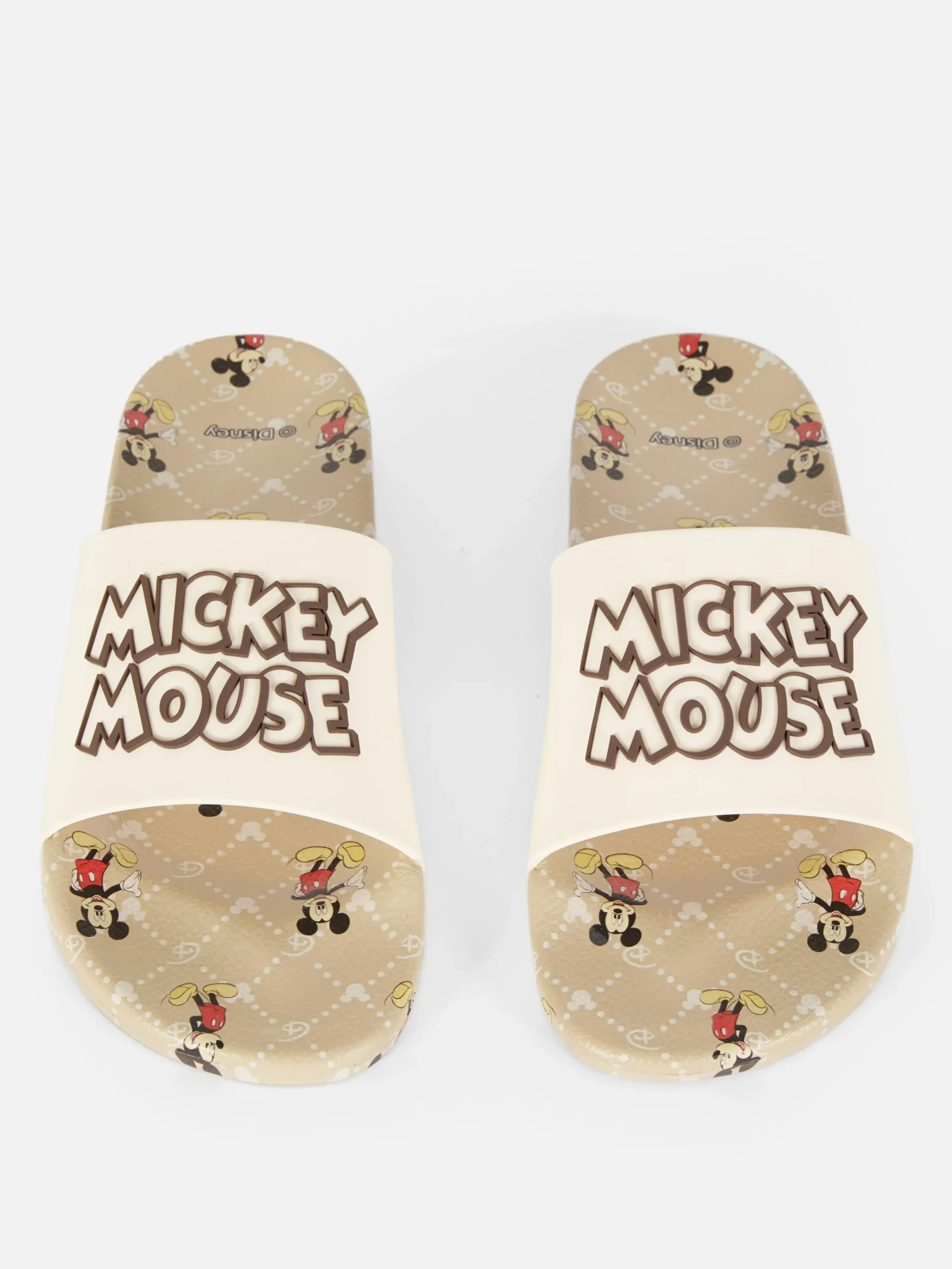 Disney’s Mickey Mouse Monogram Pool Slides|Primark