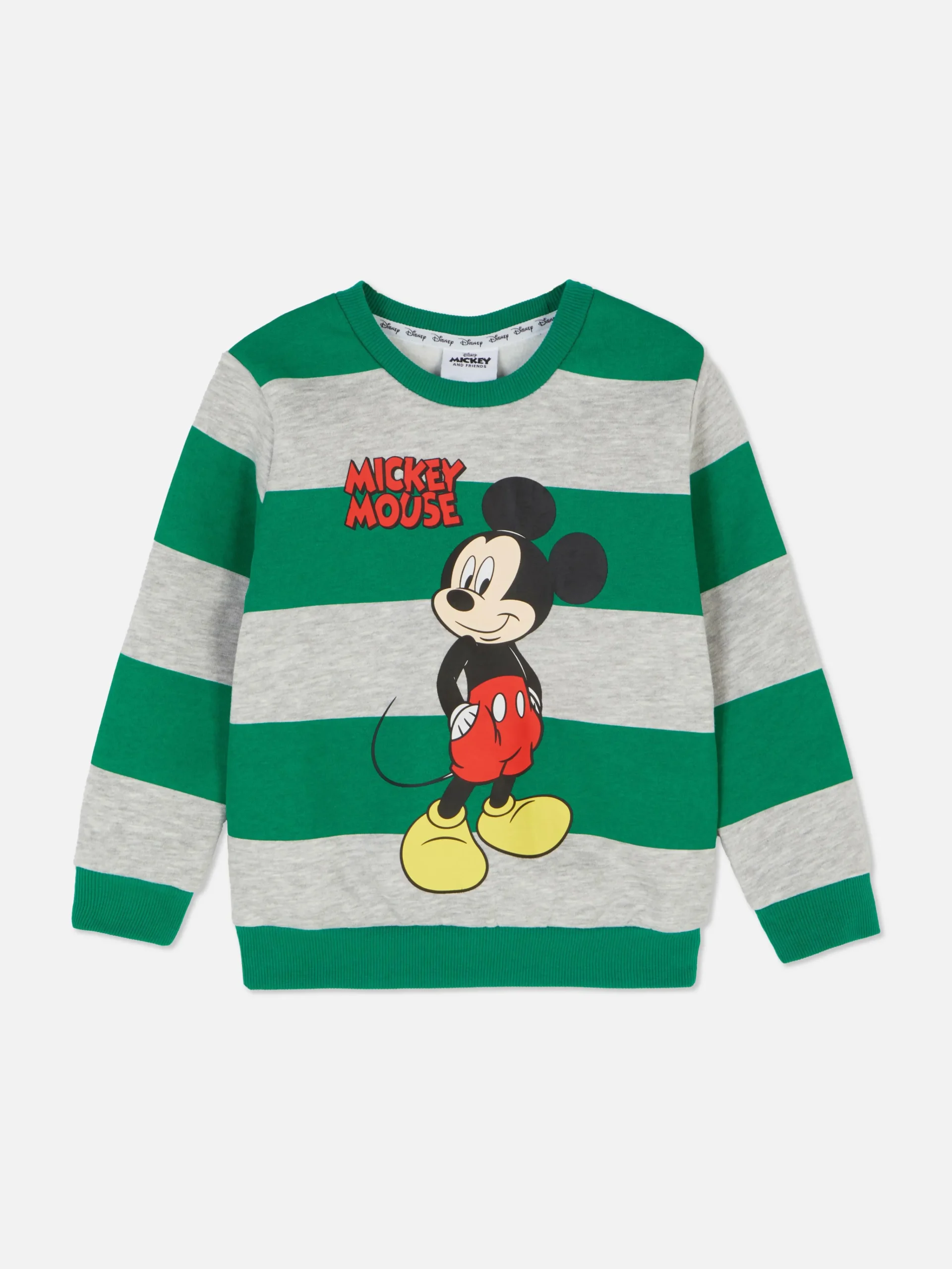 Disney’s Mickey Mouse Stripe Crew Neck Sweatshirt|Primark Best