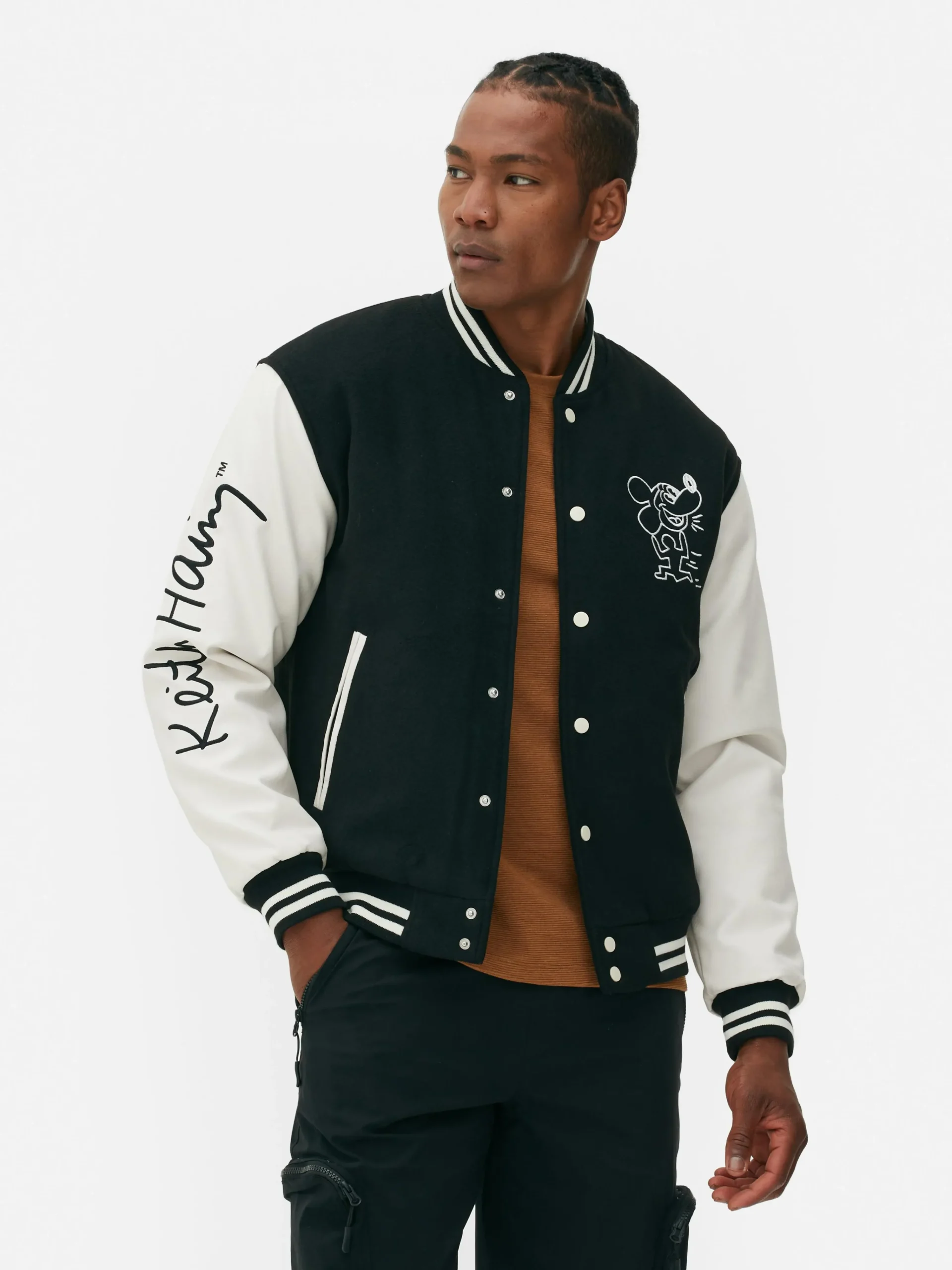 Disney’s Mickey Mouse X Keith Haring Varsity Jacket|Primark Sale