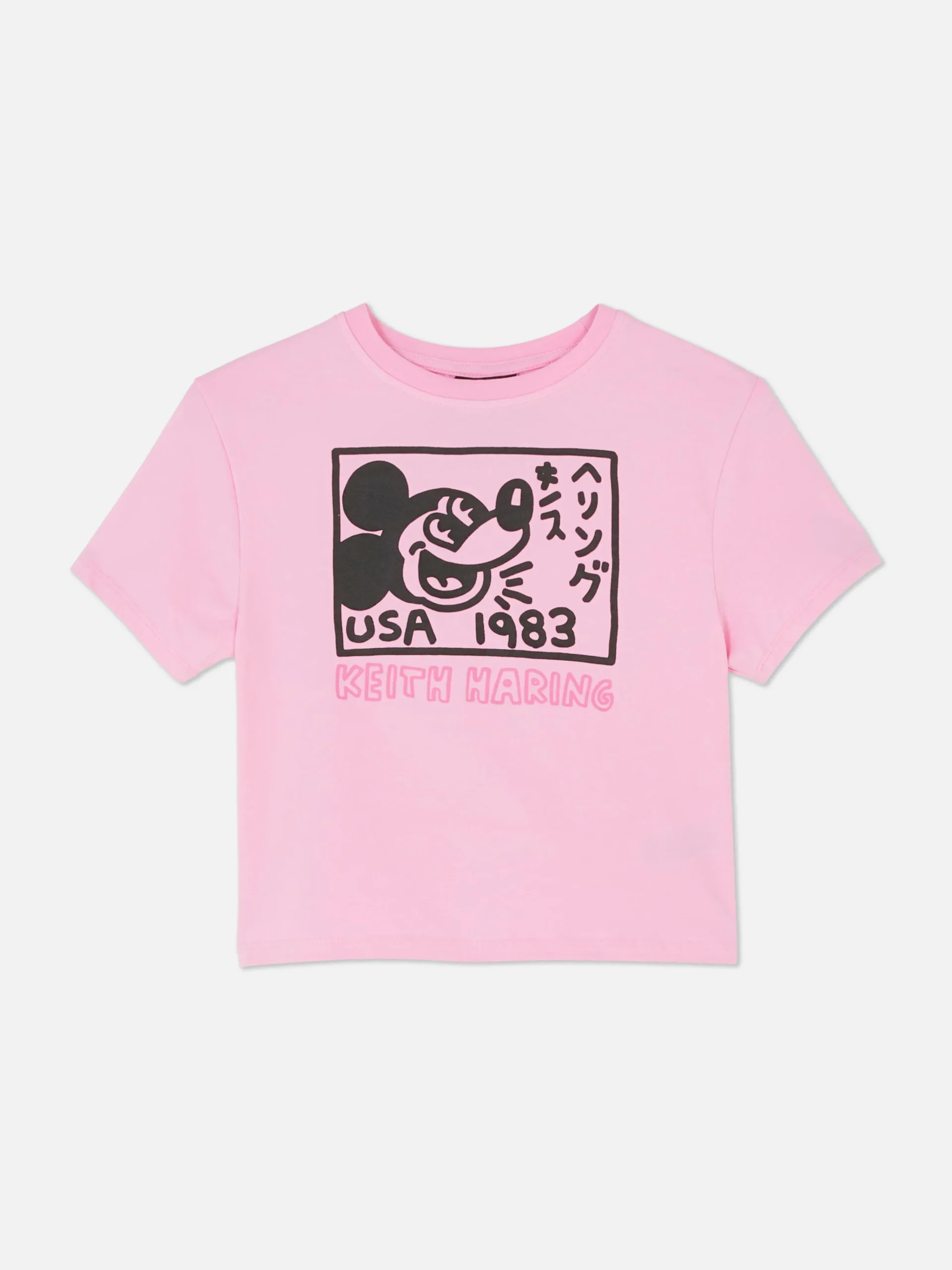 Disney’s Mickey Mouse X Keith Haring Cropped T-Shirt|Primark Sale