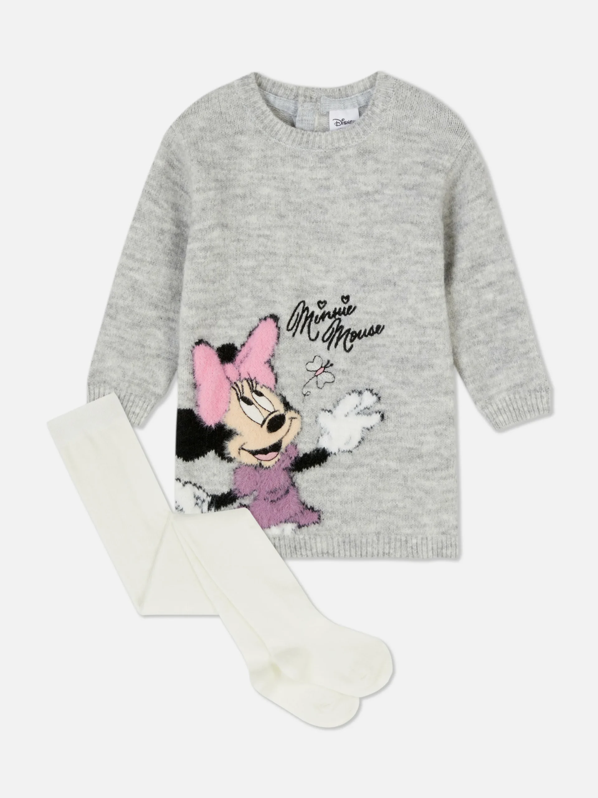 Disney’s Minnie Mouse Knit Dress And Tights Set|Primark Clearance