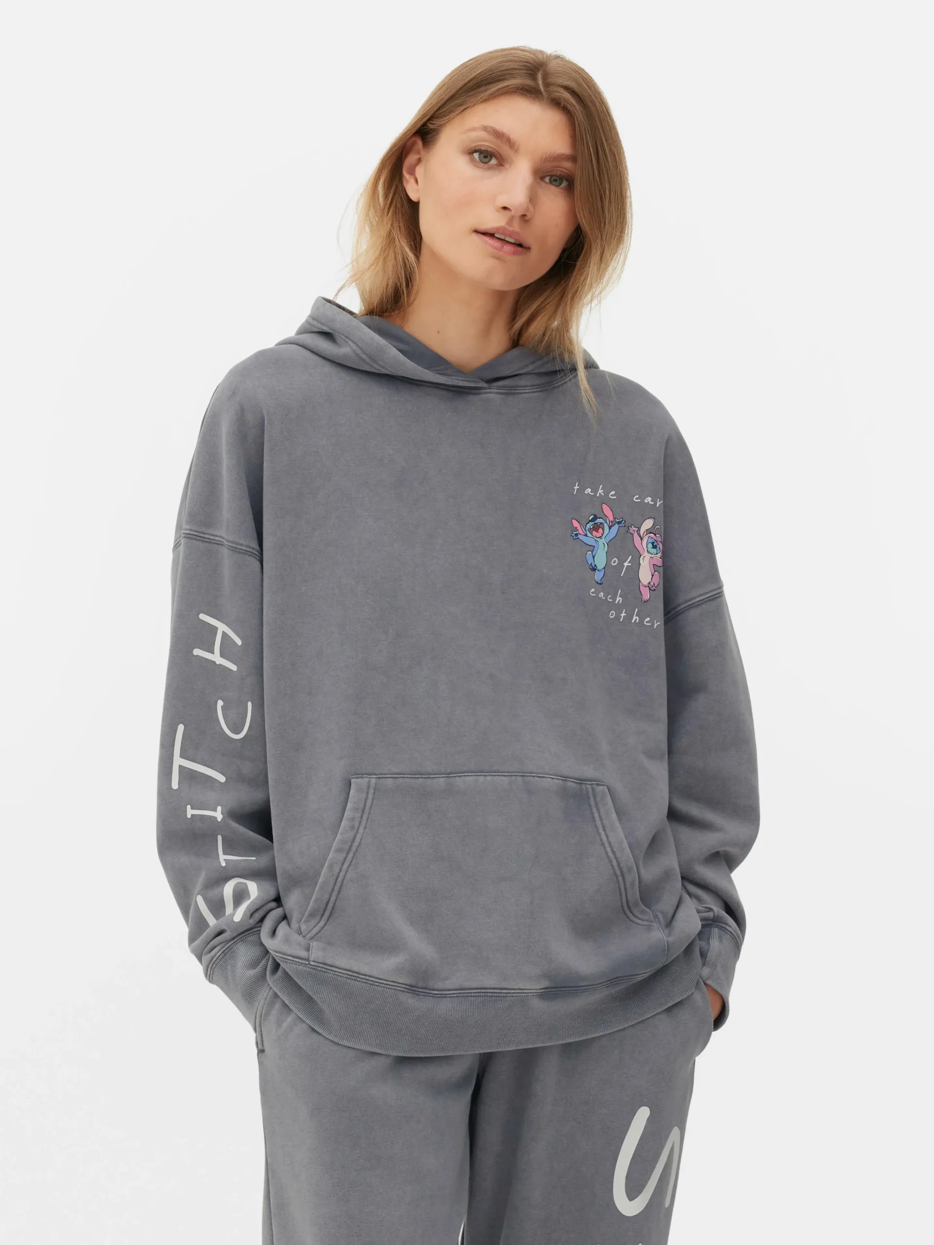 Disney’s Stitch And Angel Pullover Hoodie|Primark Online