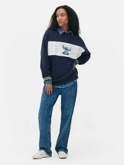 Disney’s Stitch Contrast Text Sweatshirt|Primark Discount