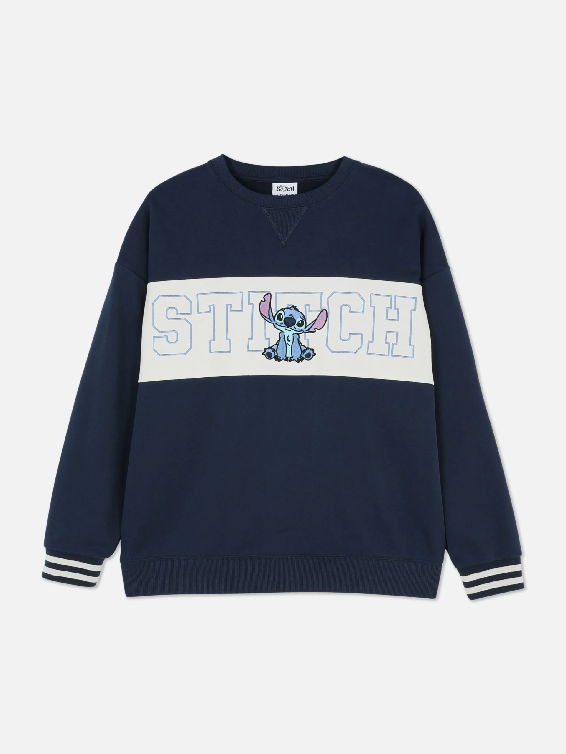 Disney’s Stitch Contrast Text Sweatshirt|Primark Discount