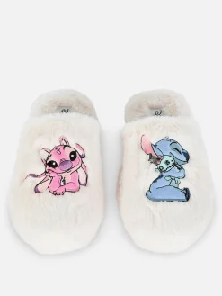 Disney’s Stitch Fluffy Mule Slippers|Primark