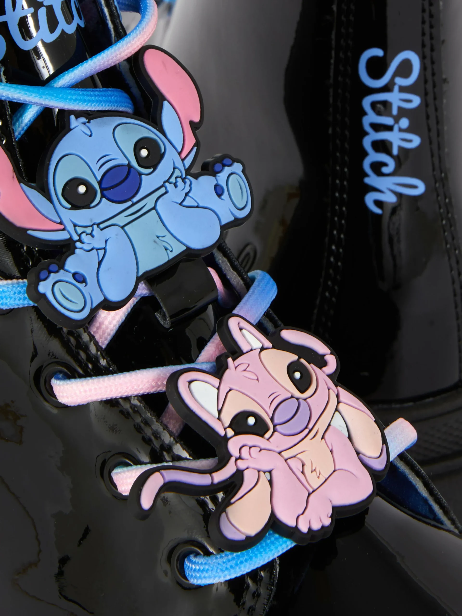 Disney’s Stitch Patent Lace-Up Boots|Primark Clearance