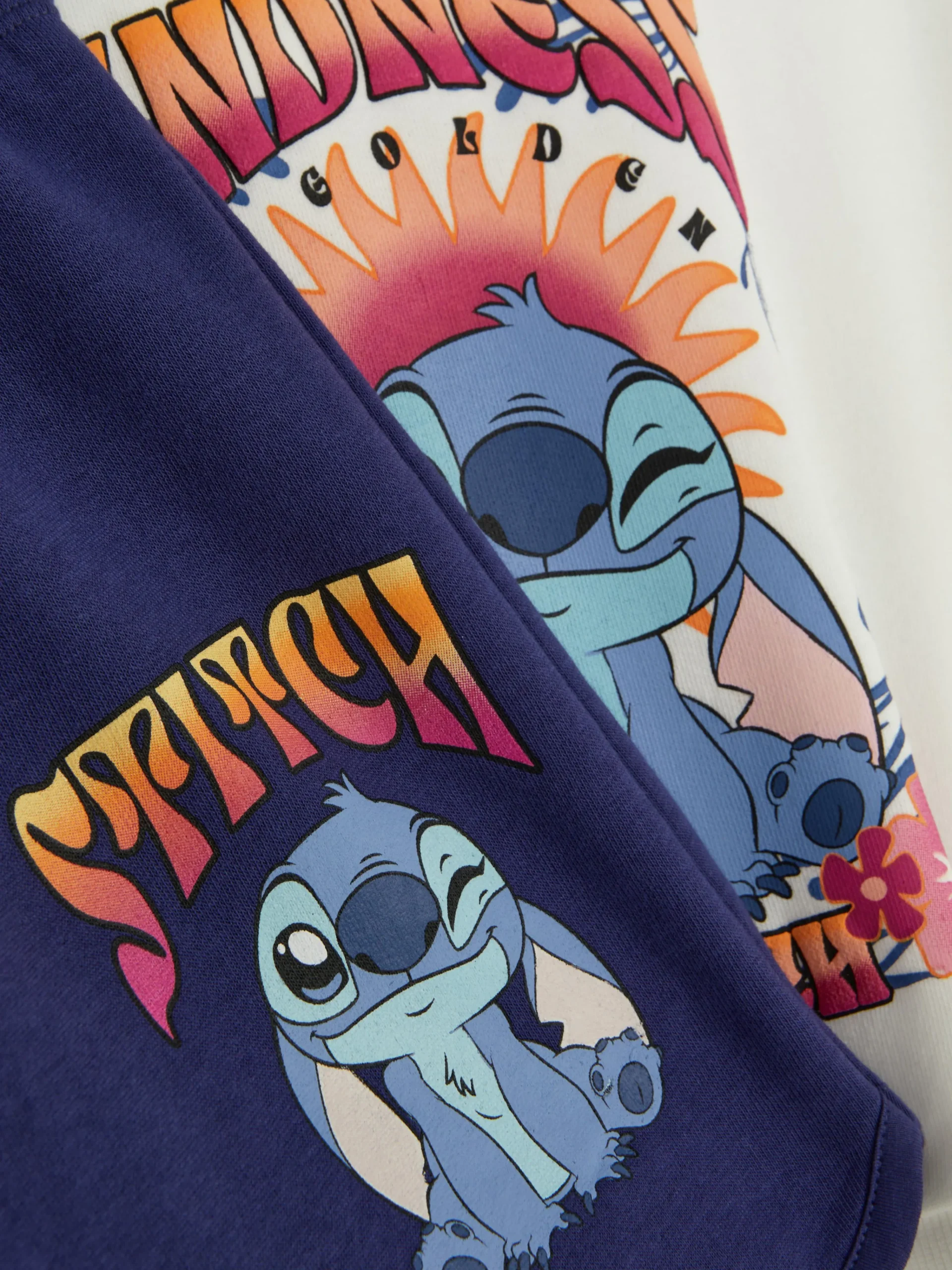 Disney’s Stitch Sweatshirt And Shorts Set|Primark Clearance