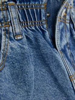 Distressed Denim Paperbag Skirt|Primark New