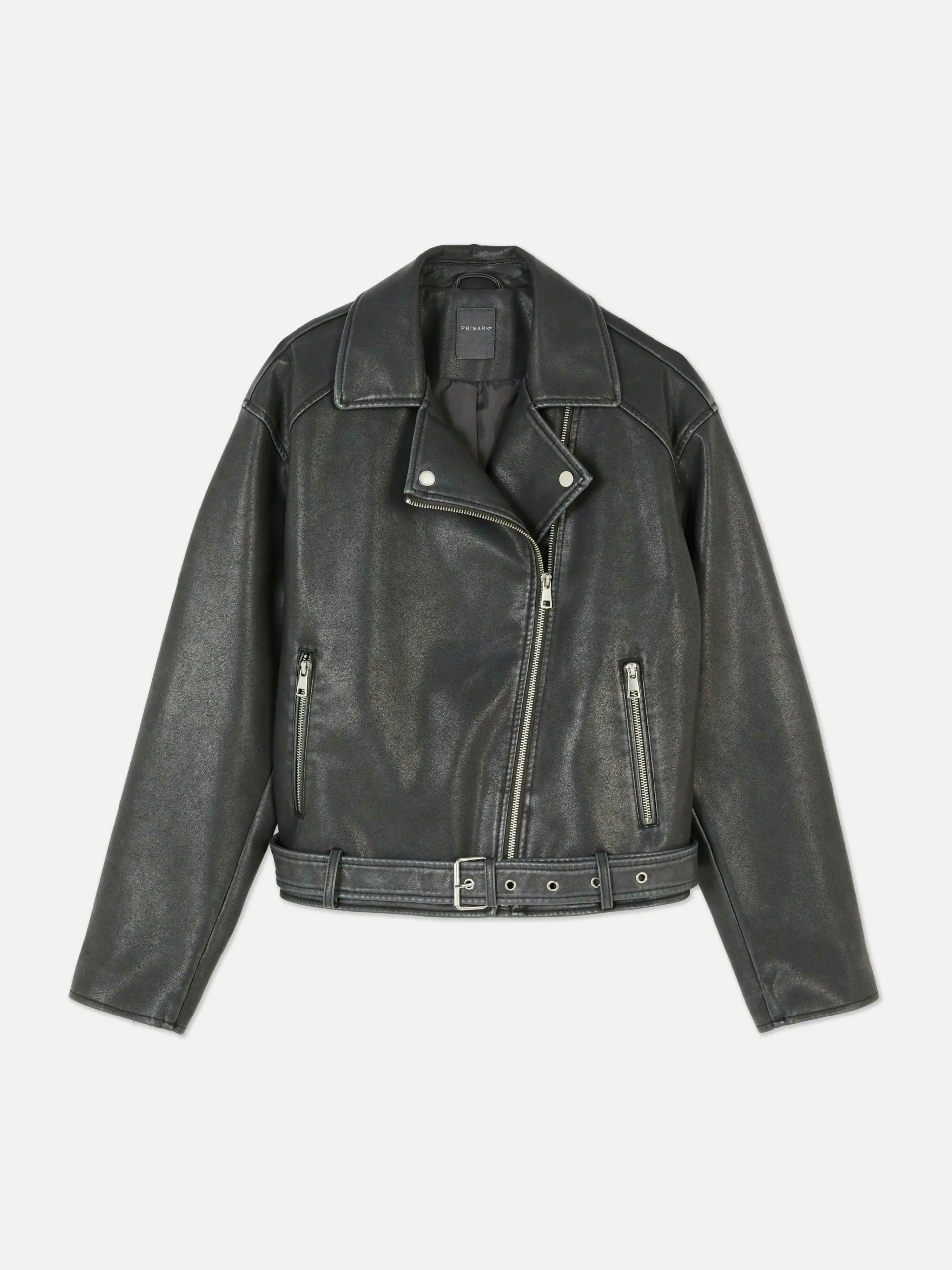 Distressed Faux Leather Biker Jacket|Primark Sale