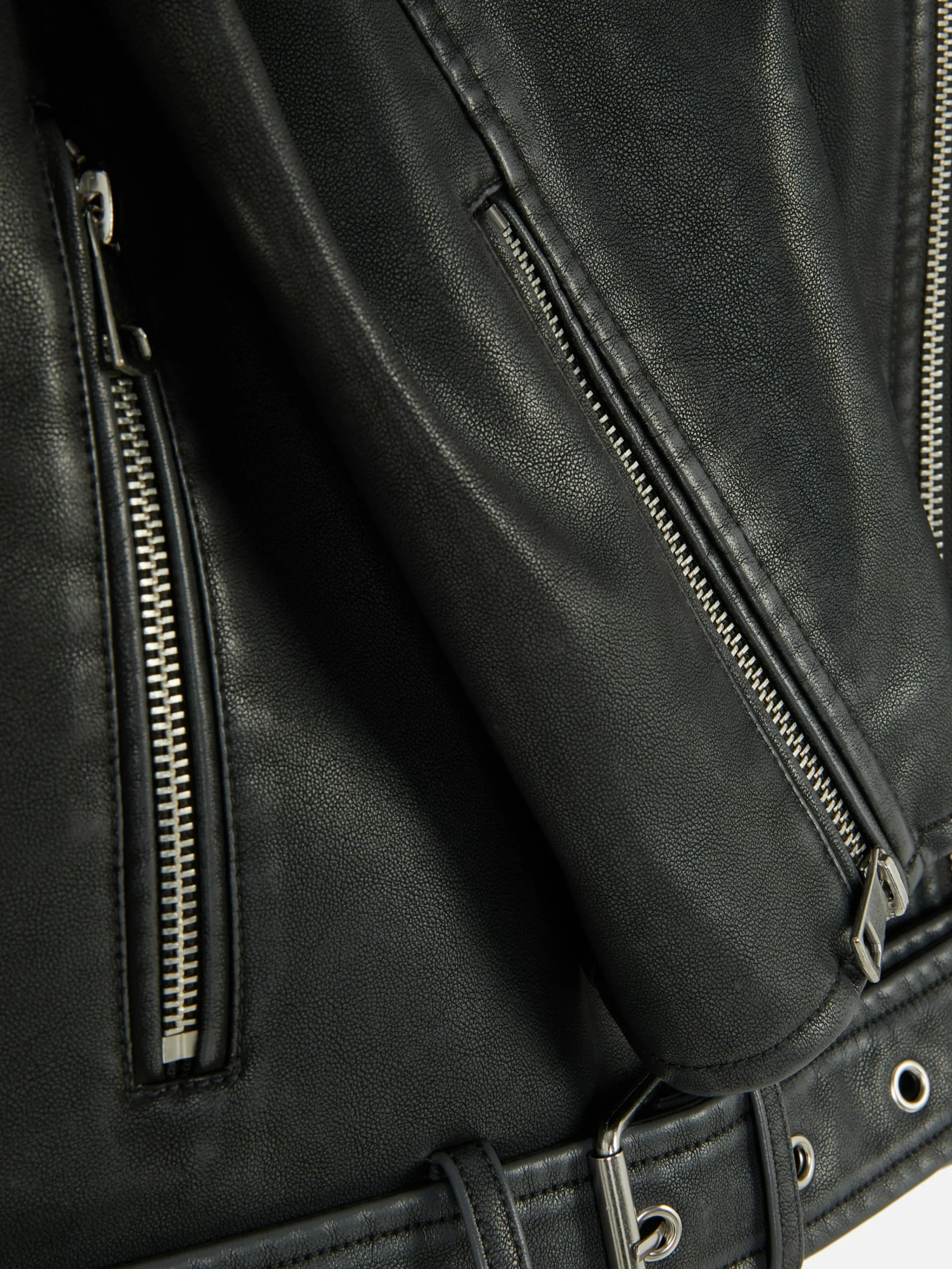 Distressed Faux Leather Biker Jacket|Primark Sale
