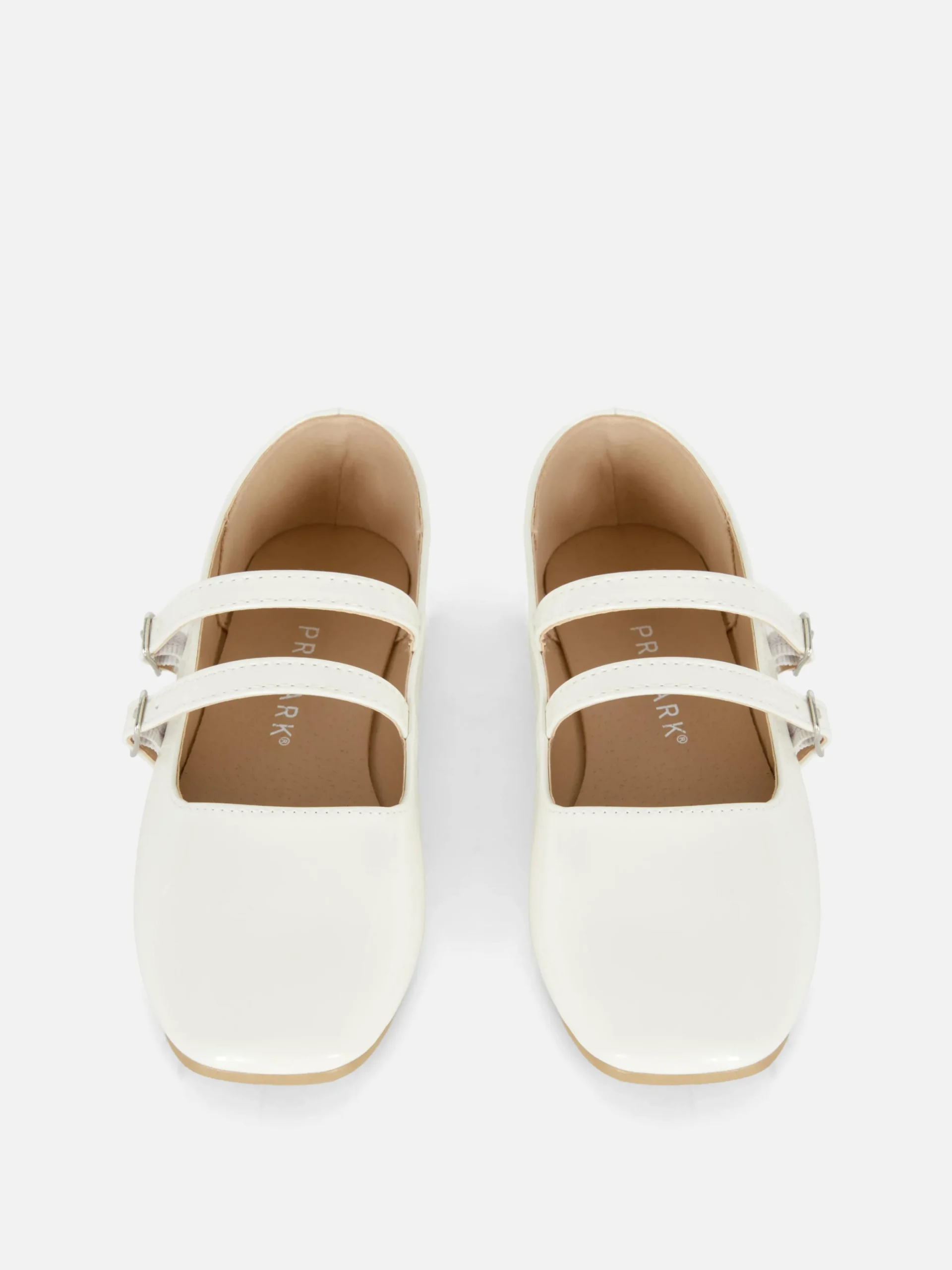 Double Buckle Strap Ballet Flats|Primark