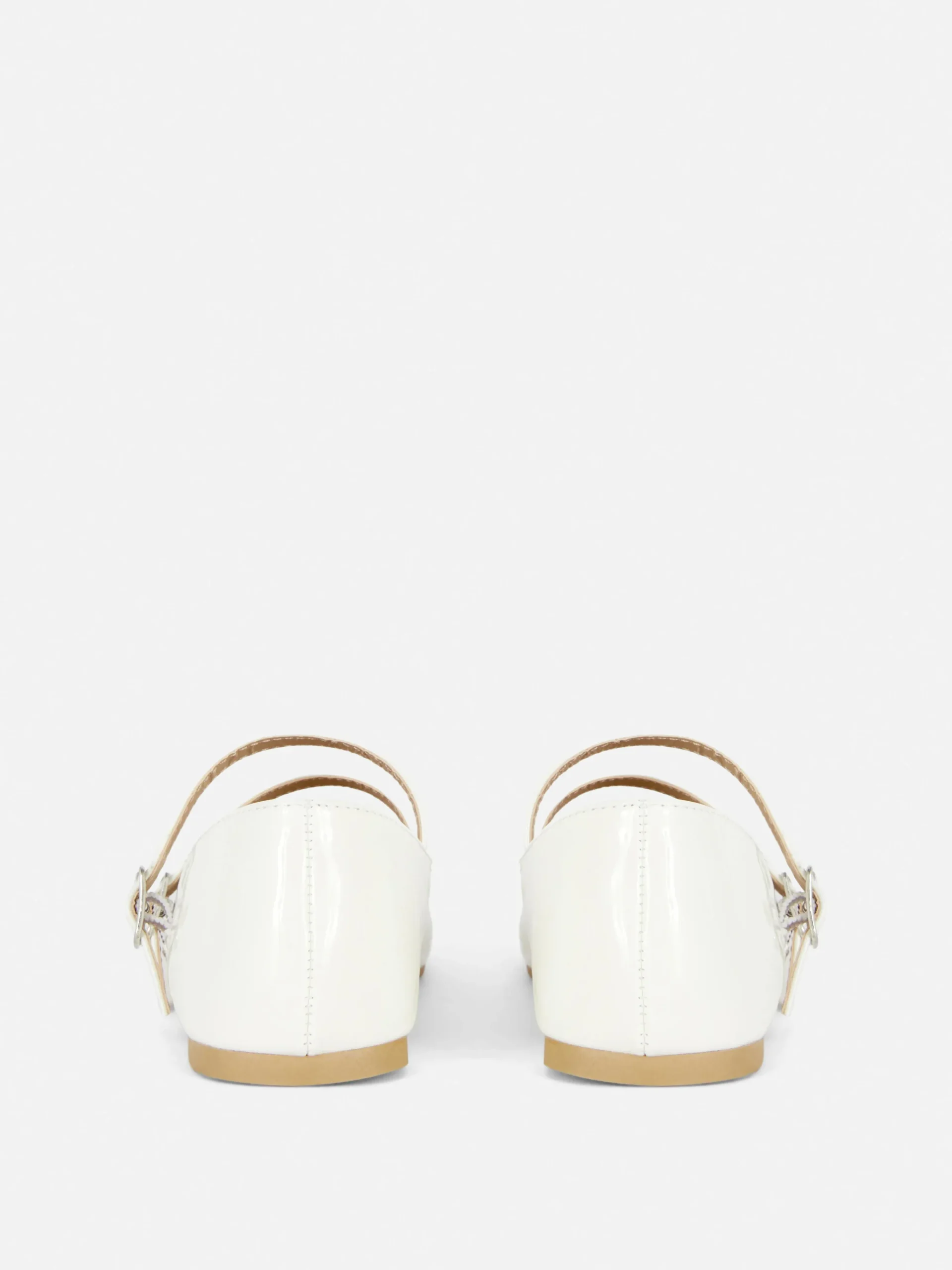 Double Buckle Strap Ballet Flats|Primark