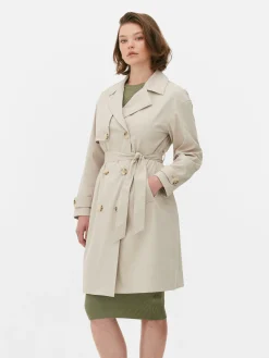 Double-Breasted Belted Trench|Primark Discount