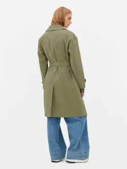 Double-Breasted Belted Trench|Primark New