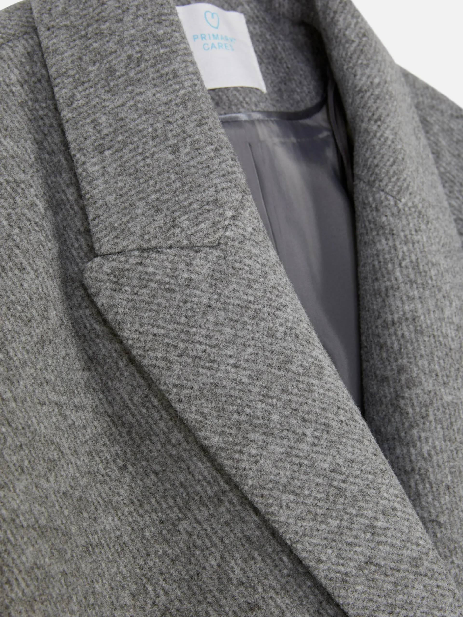 Double-Breasted Twill Coat|Primark Outlet