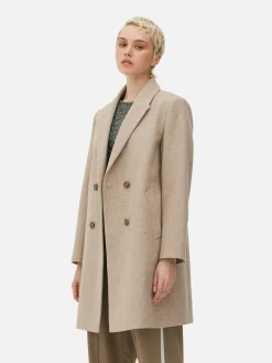 Double-Breasted Twill Coat|Primark Sale