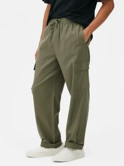Drawstring Cargo Pants|Primark