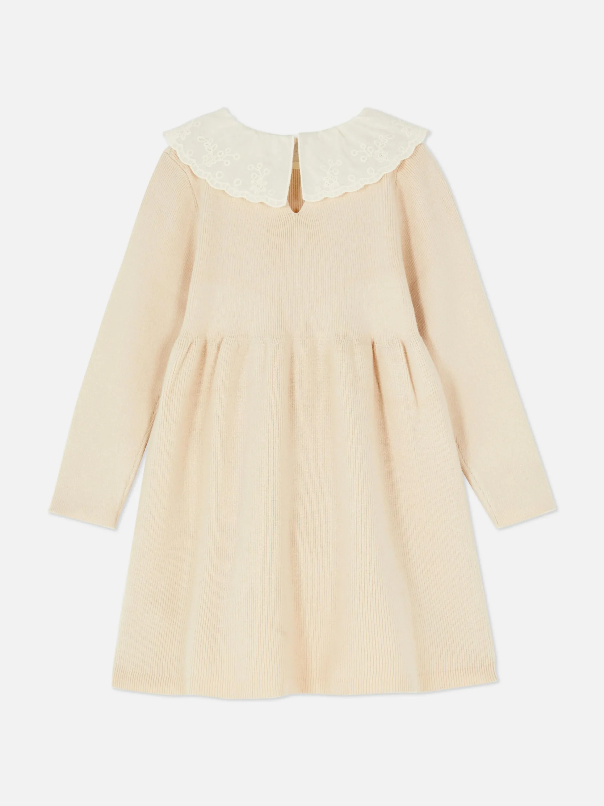 Embroidered Collar Knit Dress|Primark Online