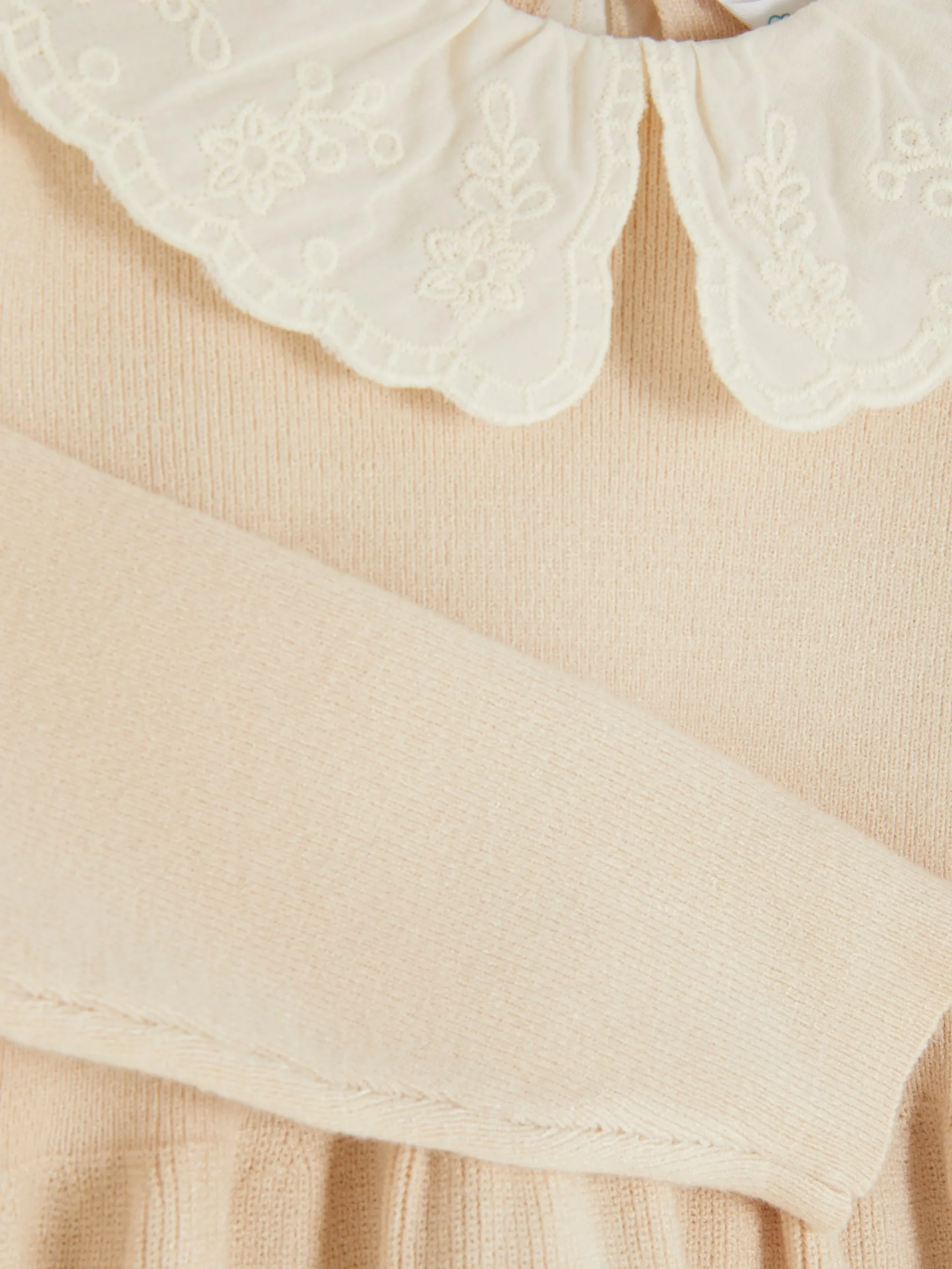 Embroidered Collar Knit Dress|Primark Online