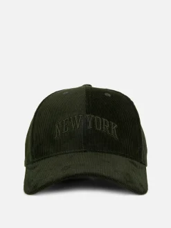 Embroidered Corduroy Baseball Cap|Primark Best