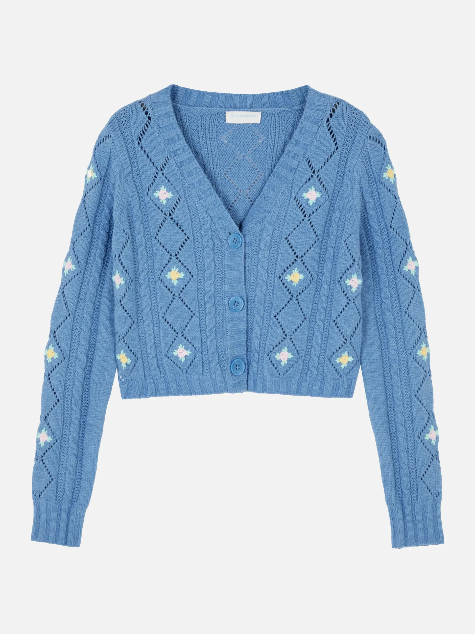 Embroidered V-Neck Cardigan|Primark Outlet