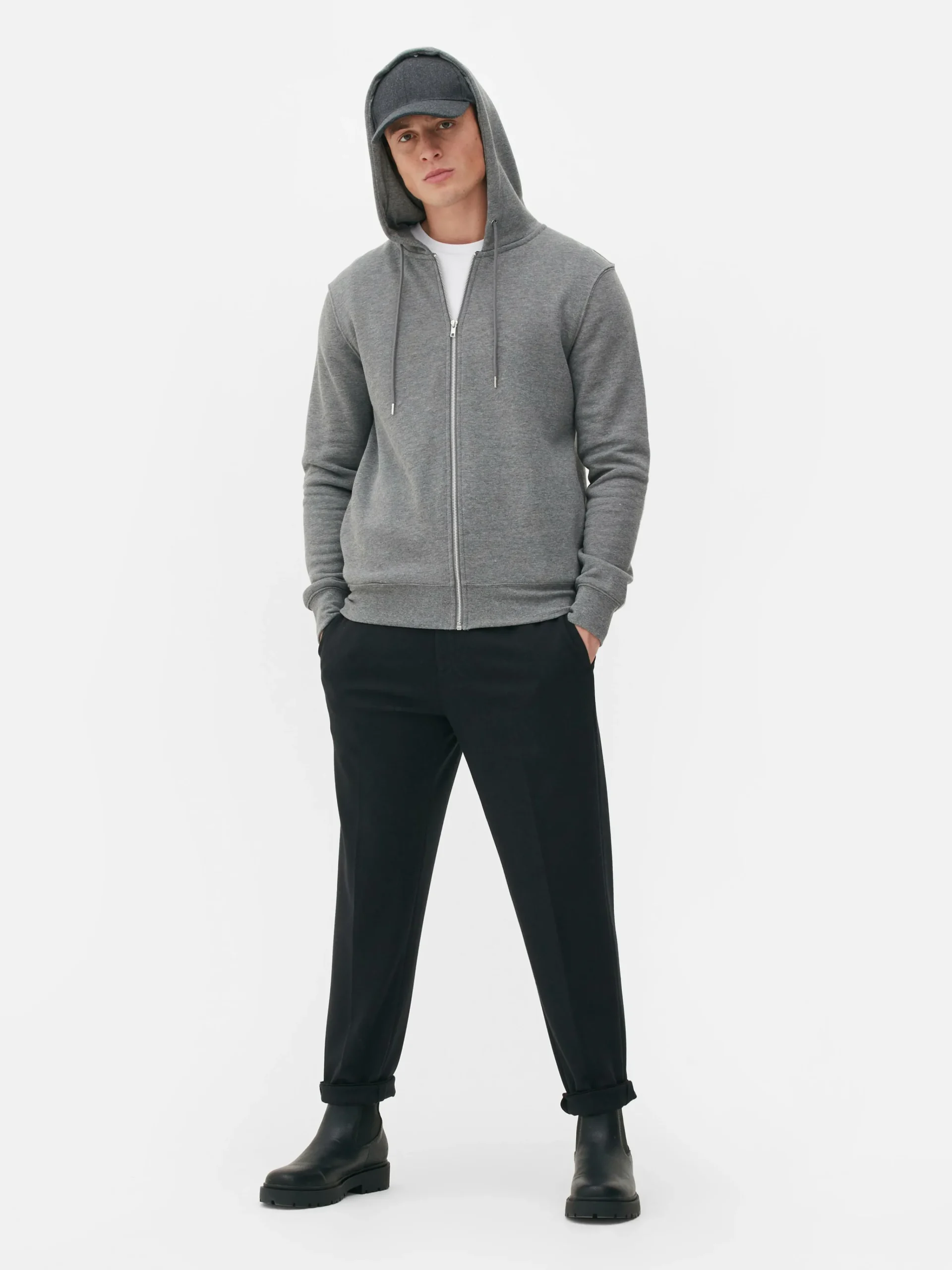 Essential Zip-Through Hoodie|Primark