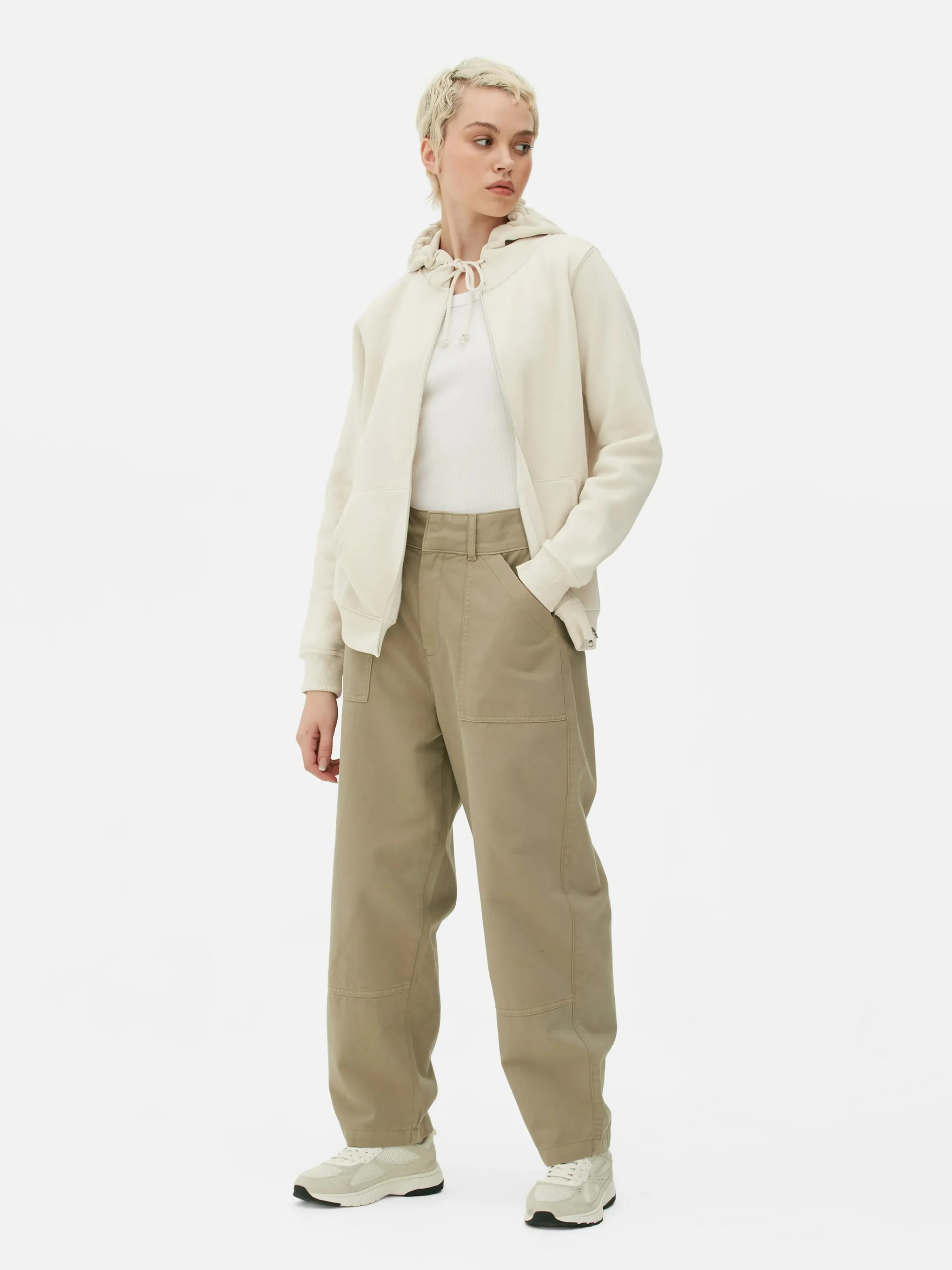 Essential Zip-Up Hoodie|Primark Outlet