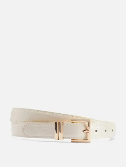 Faux Croc Square Buckle Belt|Primark Discount