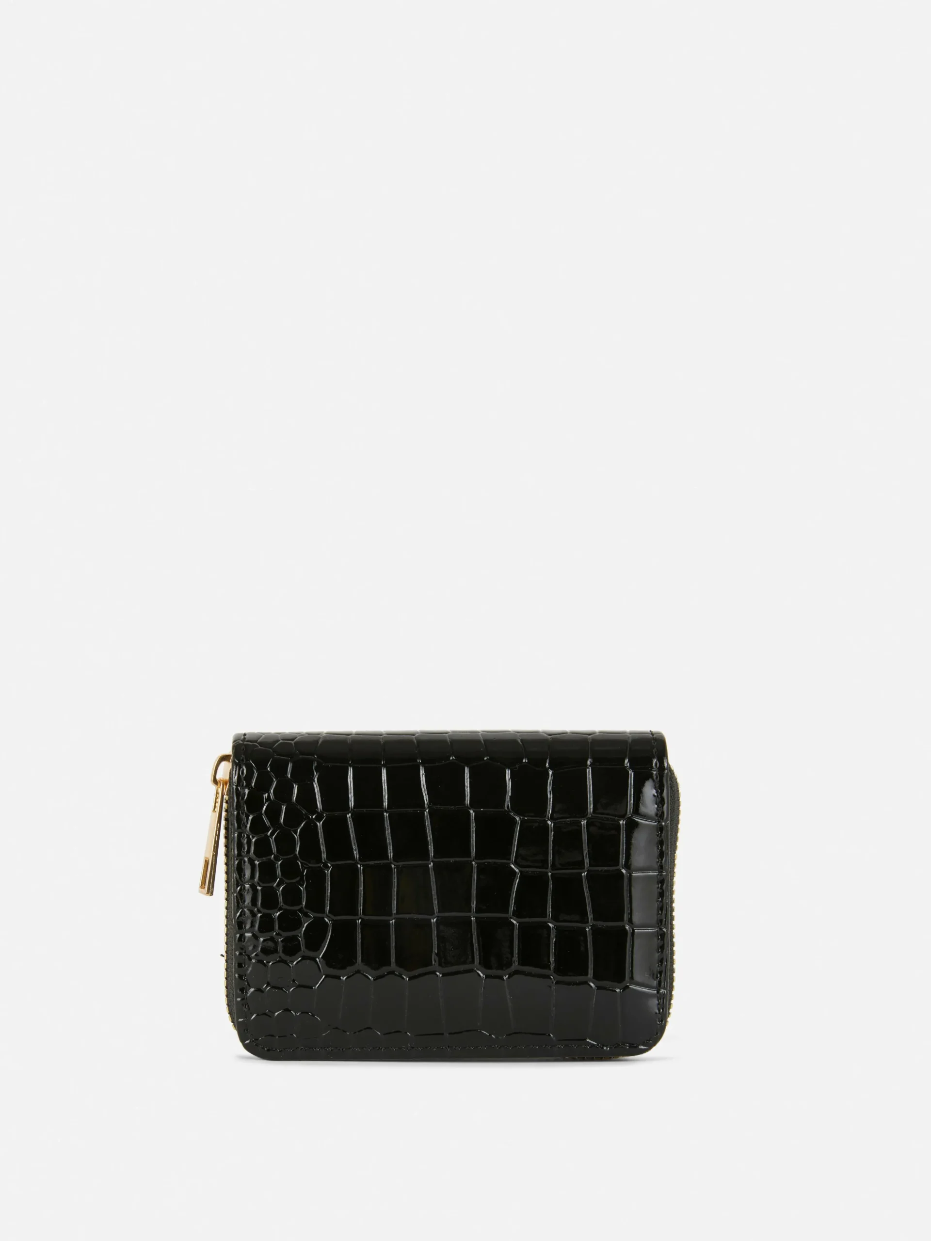 Faux Croc Zip Purse|Primark Clearance
