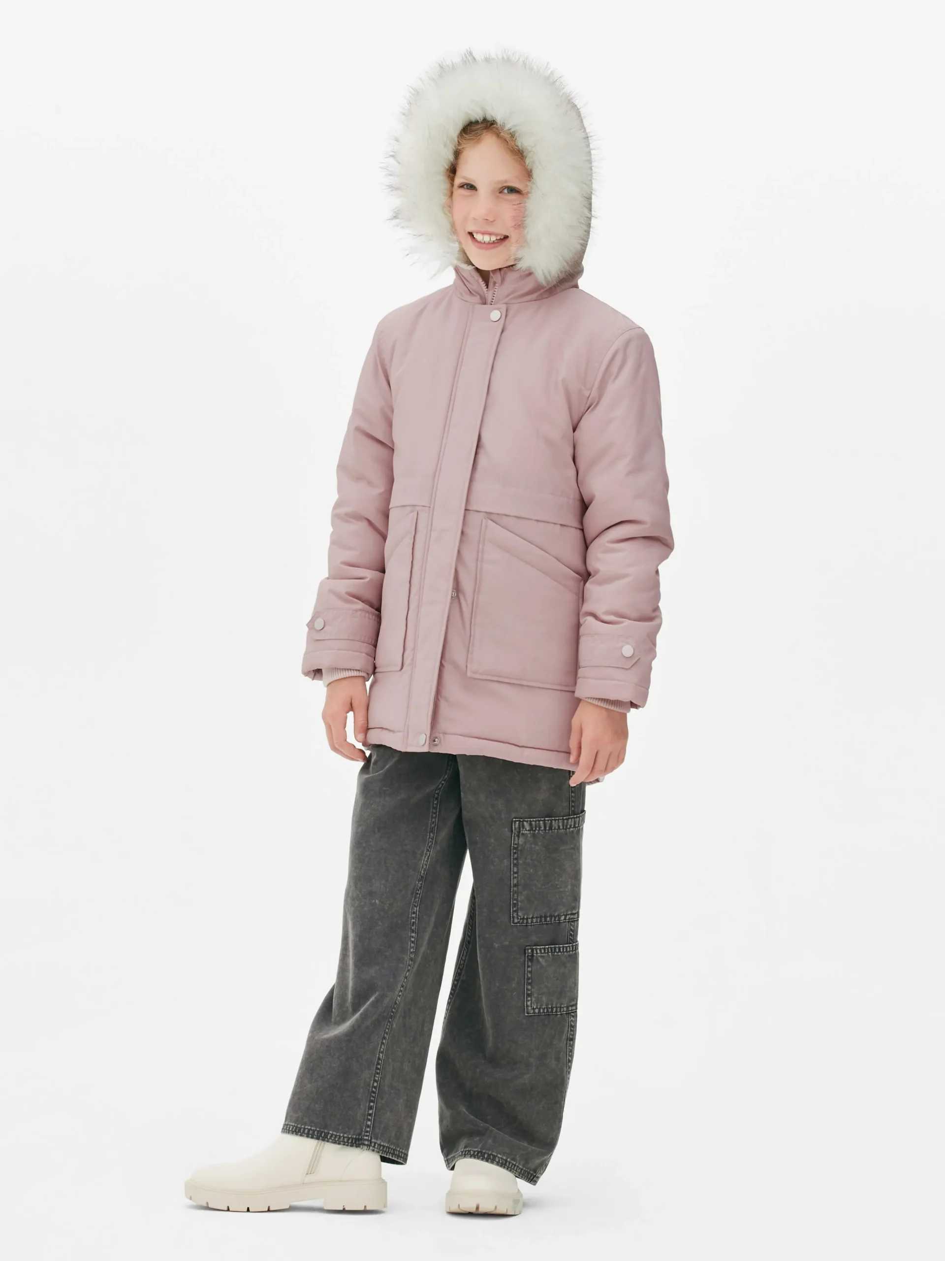Faux Fur Hooded Parka|Primark Sale