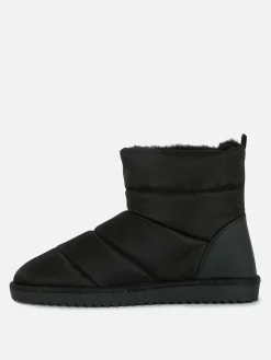 Faux Fur Lined Ankle Boots|Primark