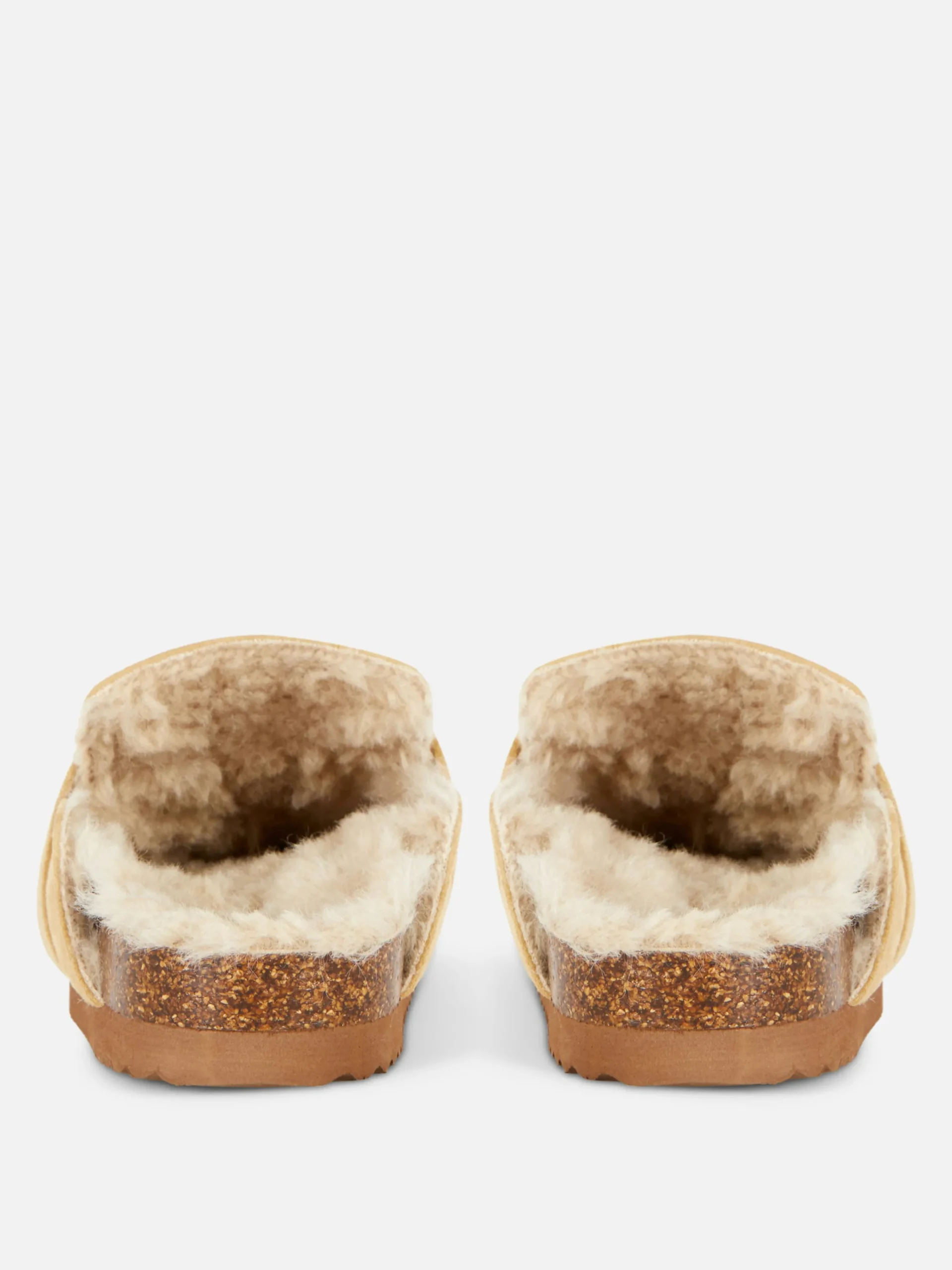 Faux Fur Lined Loafer Slippers|Primark New