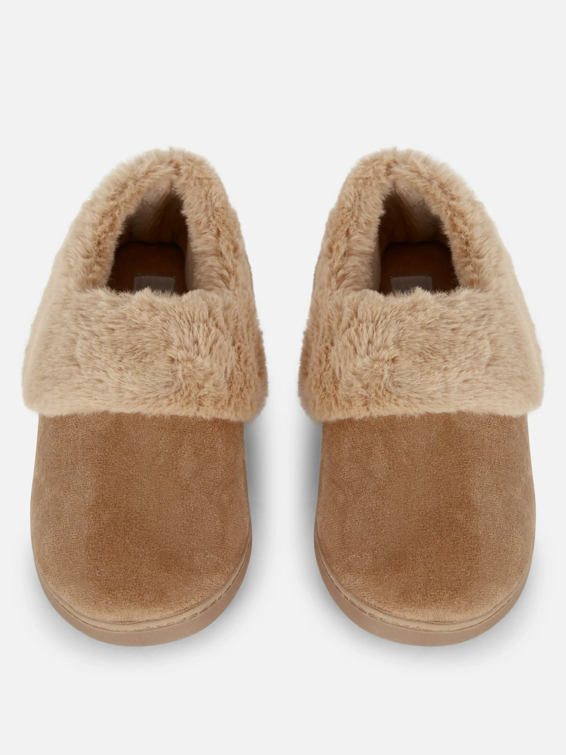 Faux Fur Lined Moccasin Slippers|Primark