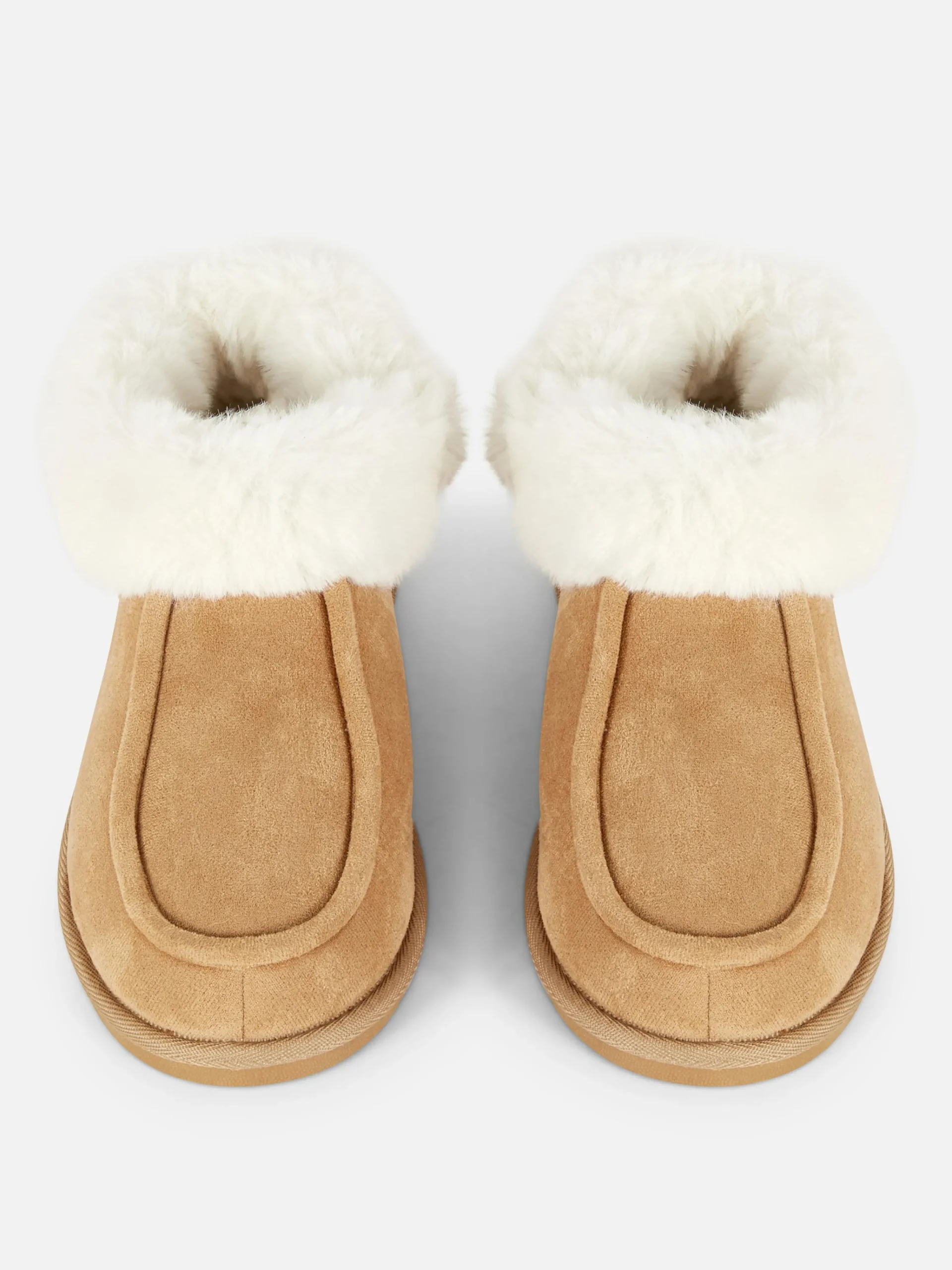 Faux Fur Lined Moccasin Slippers|Primark