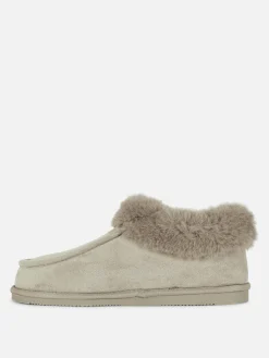 Faux Fur Lined Moccasin Slippers|Primark Sale