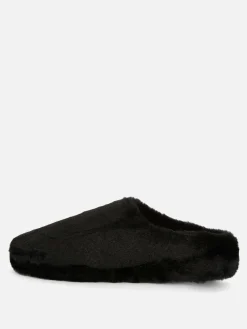 Faux Fur Mule Slippers|Primark New