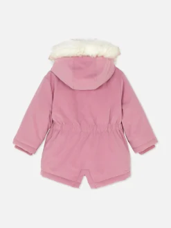 Faux Fur Parka Coat|Primark New