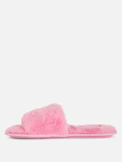 Faux Fur Slippers|Primark Discount