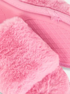 Faux Fur Slippers|Primark Discount