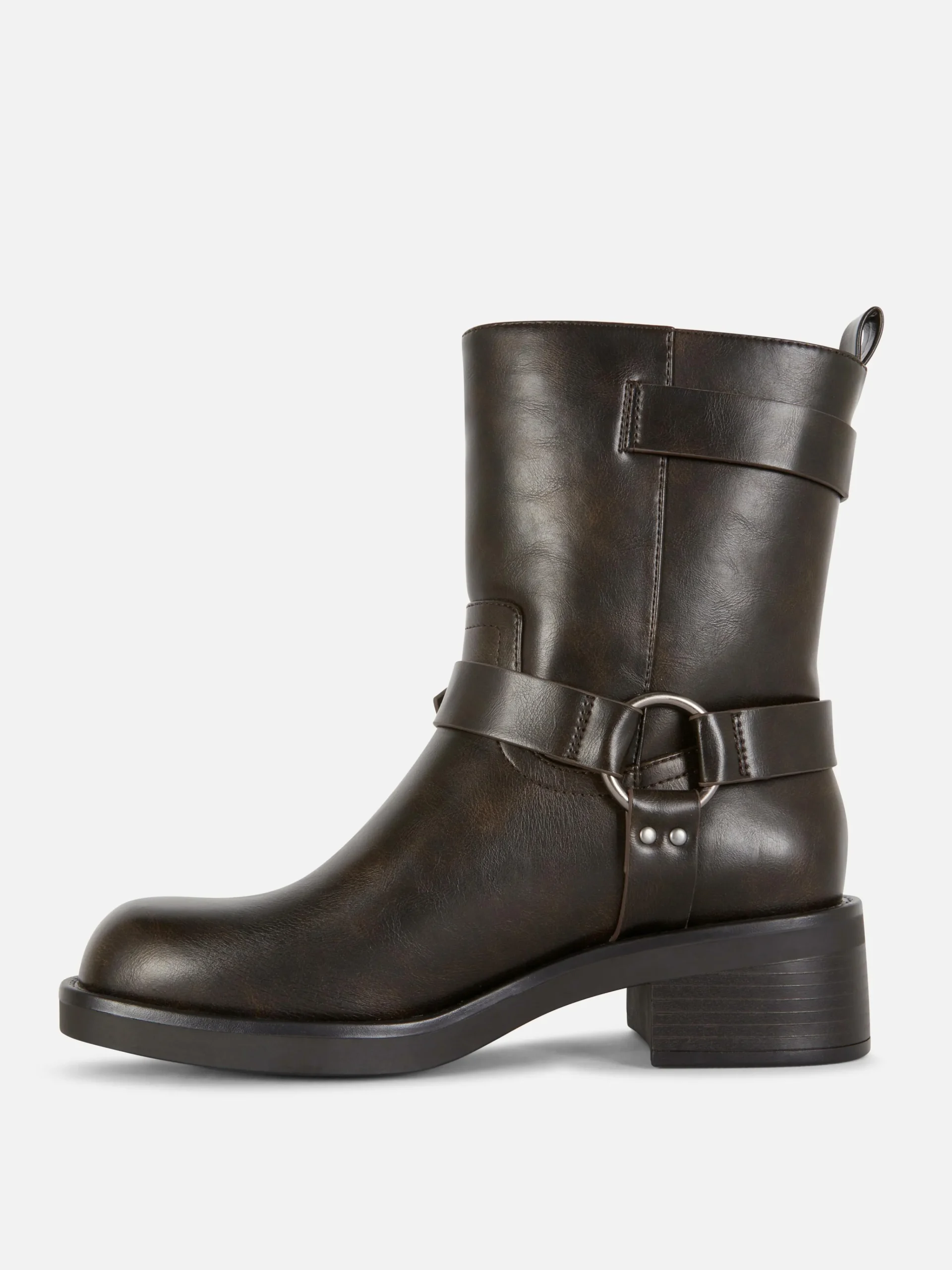 Faux Leather Biker Boots|Primark Discount
