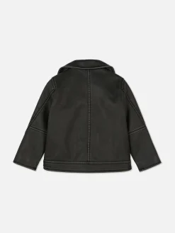 Faux Leather Biker Jacket|Primark Discount