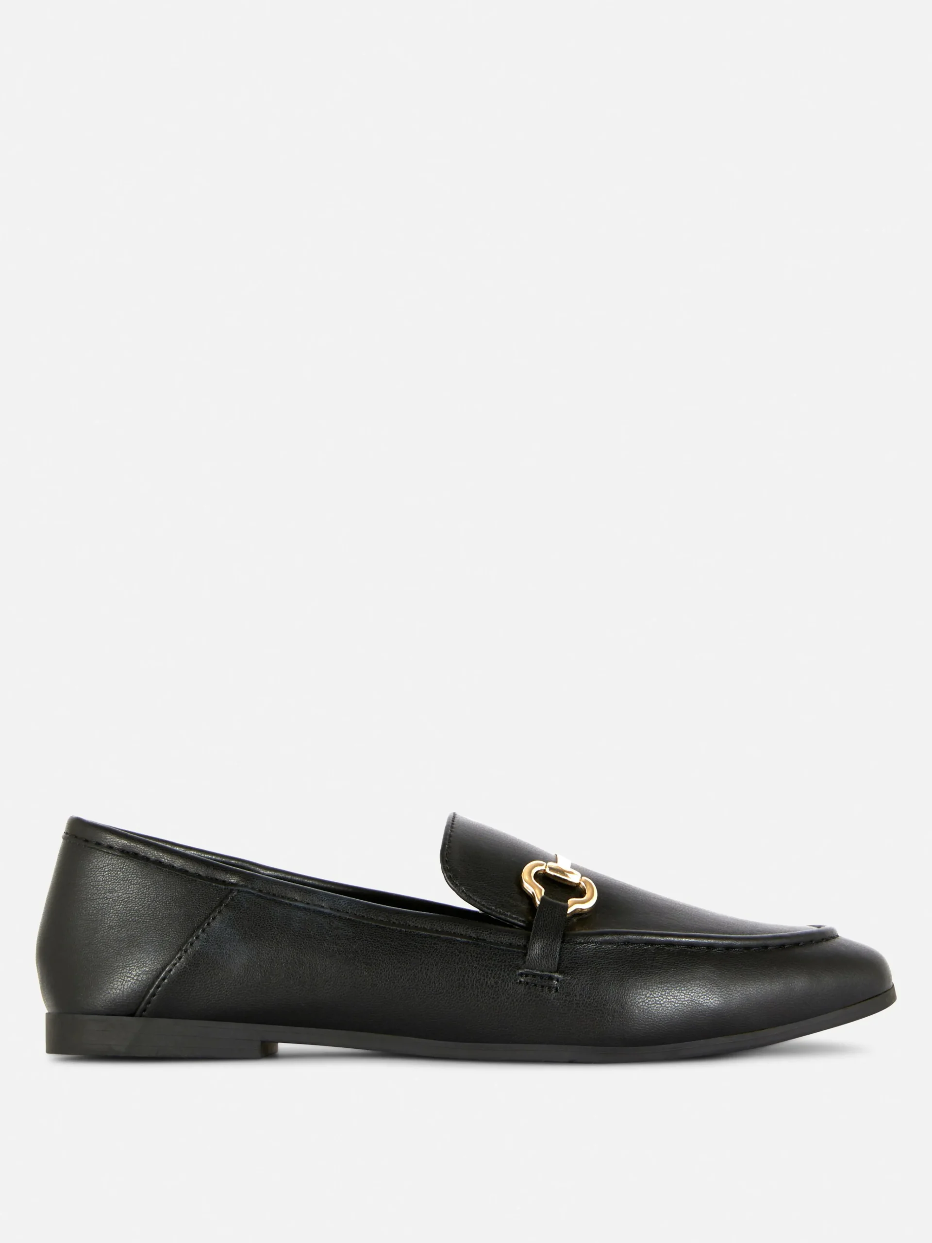 Faux Leather Buckle Loafers|Primark Outlet