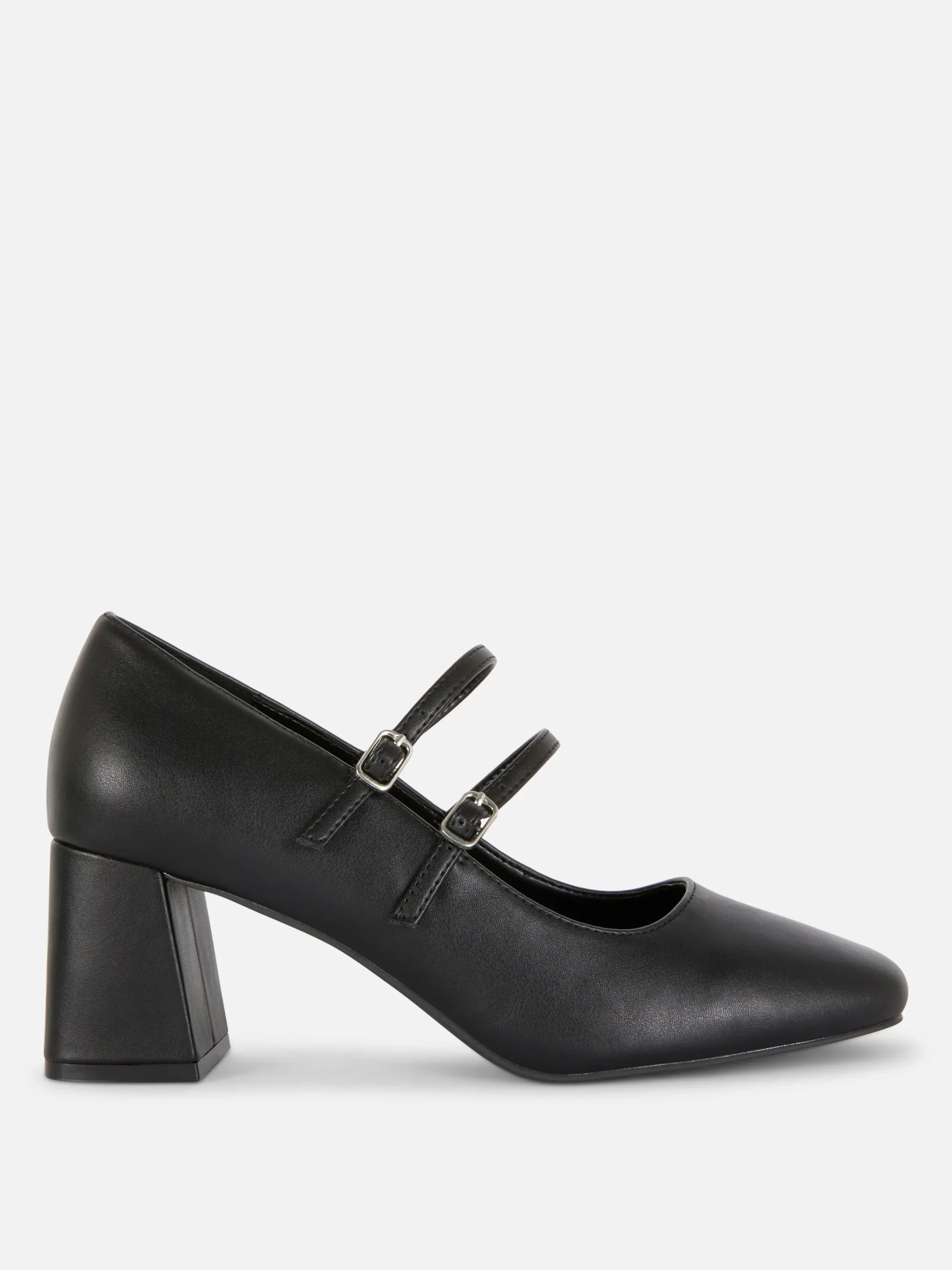 Faux Leather Heeled Mary Janes|Primark Online