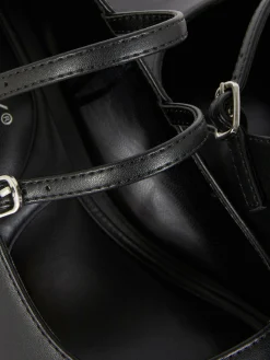 Faux Leather Heeled Mary Janes|Primark Online